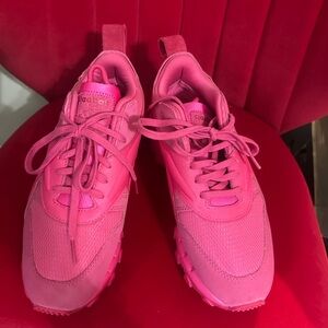 Reebok x Cardi B Classic Leather V2 Neon Pink Sneakers Size 10.5